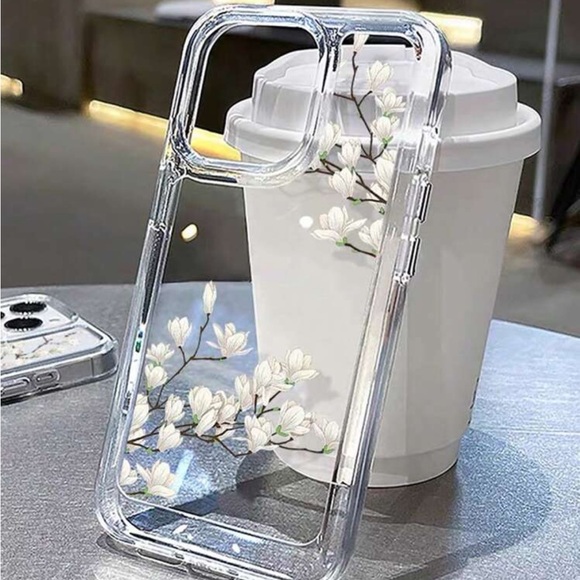 ⚠️Clearance 15 / Pro Max Floral Design Phone Case - White - Picture 2 of 5